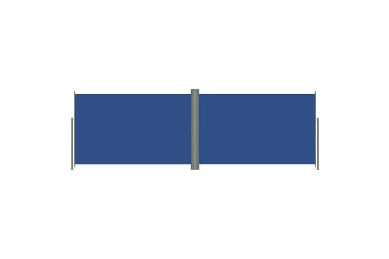 sammenrullelig sidemarkise 220x600 cm blå - Blå - Balkonmarkise - Markiser - Sidemarkise - Altanafskærmning