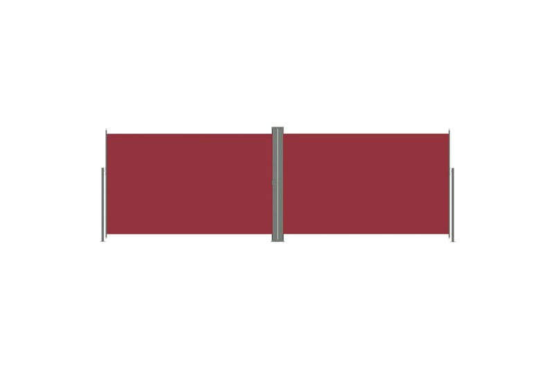 sammenrullelig sidemarkise 220x600 cm rød - Rød - Balkonmarkise - Markiser - Sidemarkise - Altanafskærmning