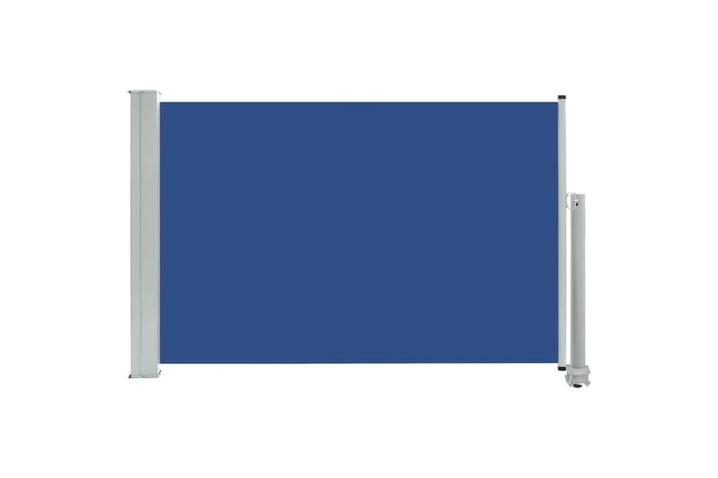 sammenrullelig sidemarkise 60 x 300 cm blå - Blå - Balkonmarkise - Markiser - Sidemarkise - Altanafskærmning