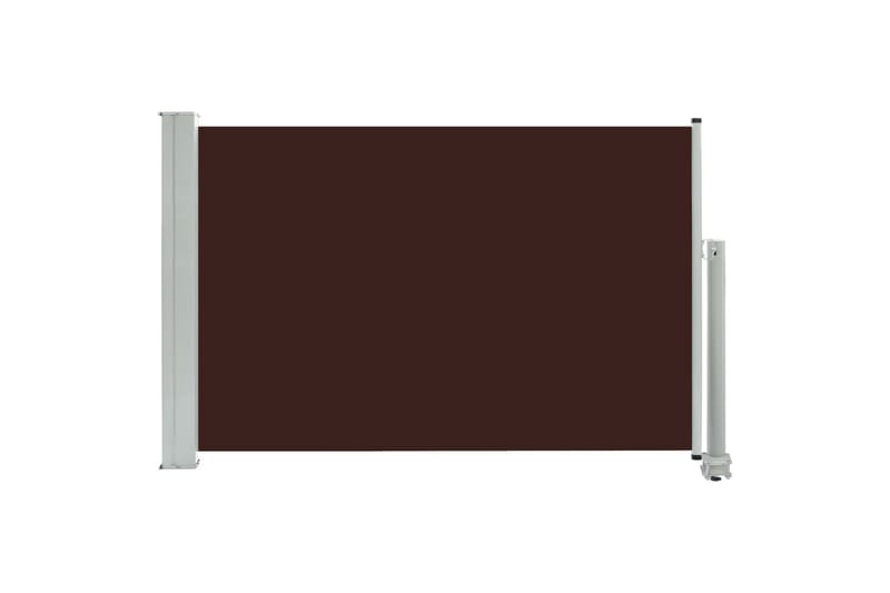 sammenrullelig sidemarkise 60 x 300 cm brun - Brun - Havemøbler - Solafsk�ærmning - Markiser - Balkonmarkise