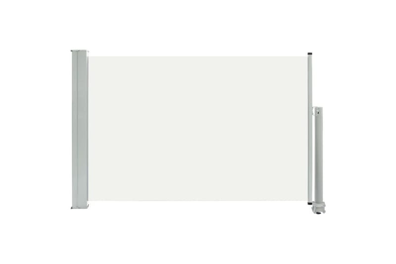 sammenrullelig sidemarkise 60 x 300 cm cremefarvet - Creme - Havemøbler - Solafskærmning - Markiser - Balkonmarkise