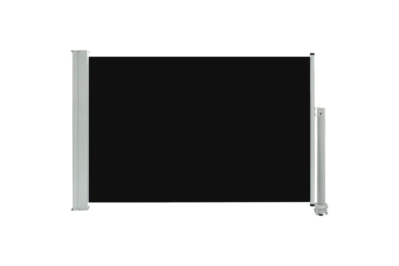 sammenrullelig sidemarkise 60 x 300 cm sort - Sort - Havemøbler - Solafsk�ærmning - Markiser - Balkonmarkise