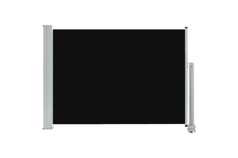 sammenrullelig sidemarkise 80 x 300 cm sort - Sort - Havemøbler - Solafsk�ærmning - Markiser - Balkonmarkise