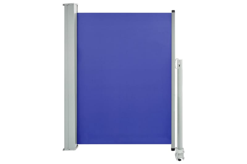 Sammenrullelig Sidemarkise Til Terrassen 100 X 300 Cm Blå - Blå - Havemøbler - Solafskærmning - Markiser - Balkonmarkise