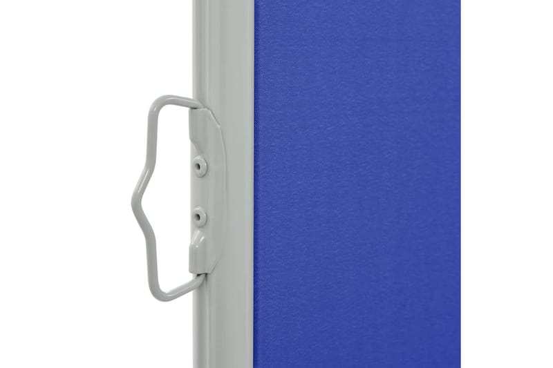 Sammenrullelig Sidemarkise Til Terrassen 100 X 300 Cm Blå - Blå - Havemøbler - Solafskærmning - Markiser - Balkonmarkise