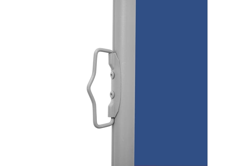 Sammenrullelig Sidemarkise Til Terrassen 100 X 300 cm Blå - Blå - Havemøbler - Solafskærmning - Markiser - Balkonmarkise
