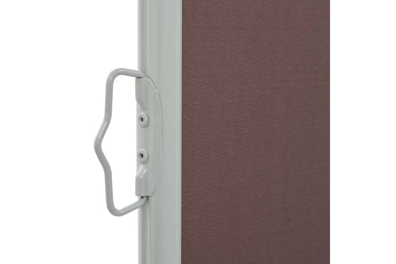 Sammenrullelig Sidemarkise Til Terrassen 100 X 300 Cm Brun - Brun - Havemøbler - Solafskærmning - Markiser - Balkonmarkise