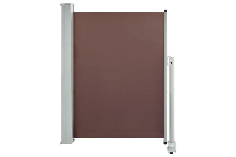 Sammenrullelig Sidemarkise Til Terrassen 100 X 300 Cm Brun - Brun - Havemøbler - Solafskærmning - Markiser - Balkonmarkise