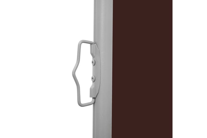 Sammenrullelig Sidemarkise Til Terrassen 100 X 300 cm Brun - Brun - Havemøbler - Solafskærmning - Markiser - Balkonmarkise