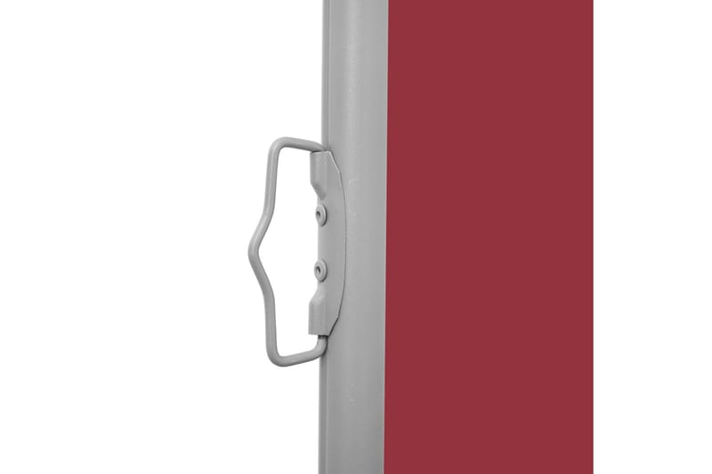 Sammenrullelig Sidemarkise Til Terrassen 100 X 300 cm Rød - Rød - Havemøbler - Solafskærmning - Markiser - Balkonmarkise