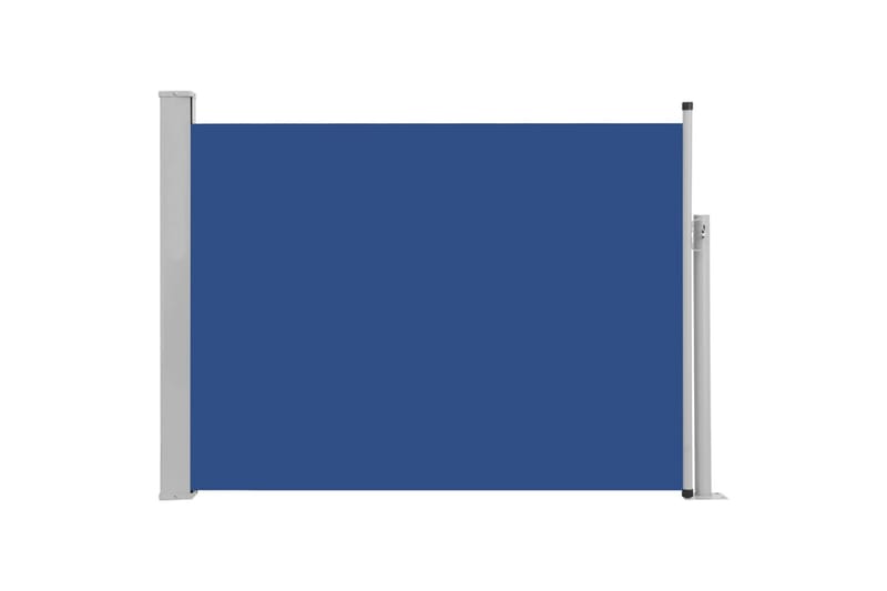sammenrullelig sidemarkise til terrassen 100 x 500 cm blå - Blå - Balkonmarkise - Markiser - Sidemarkise - Altanafskærmning