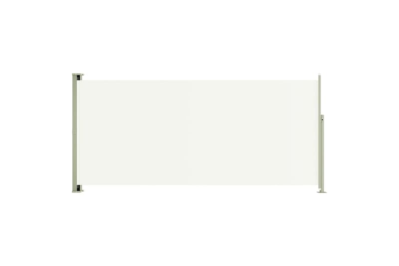 sammenrullelig sidemarkise til terrassen 117x300 cm cremefar - Creme - Balkonmarkise - Markiser - Sidemarkise - Altanafskærmning