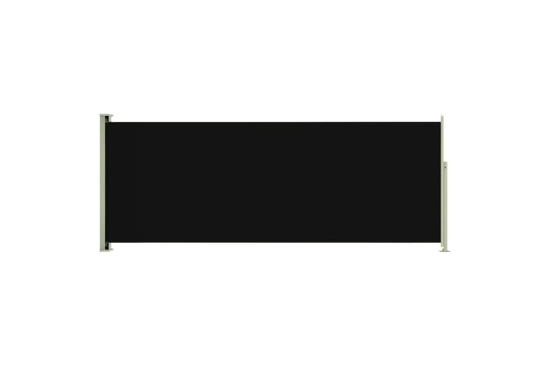 sammenrullelig sidemarkise til terrassen 117x300 cm sort - Sort - Balkonmarkise - Markiser - Sidemarkise - Altanafskærmning