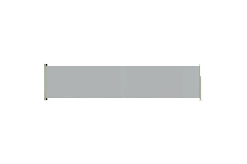 sammenrullelig sidemarkise til terrassen 117x500 cm grå - Grå - Balkonmarkise - Markiser - Sidemarkise - Altanafskærmning