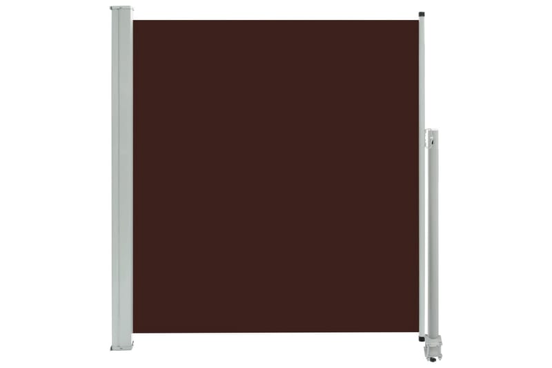 sammenrullelig sidemarkise til terrassen 140 x 300 cm brun - Brun - Havemøbler - Solafskærmning - Markiser - Balkonmarkise