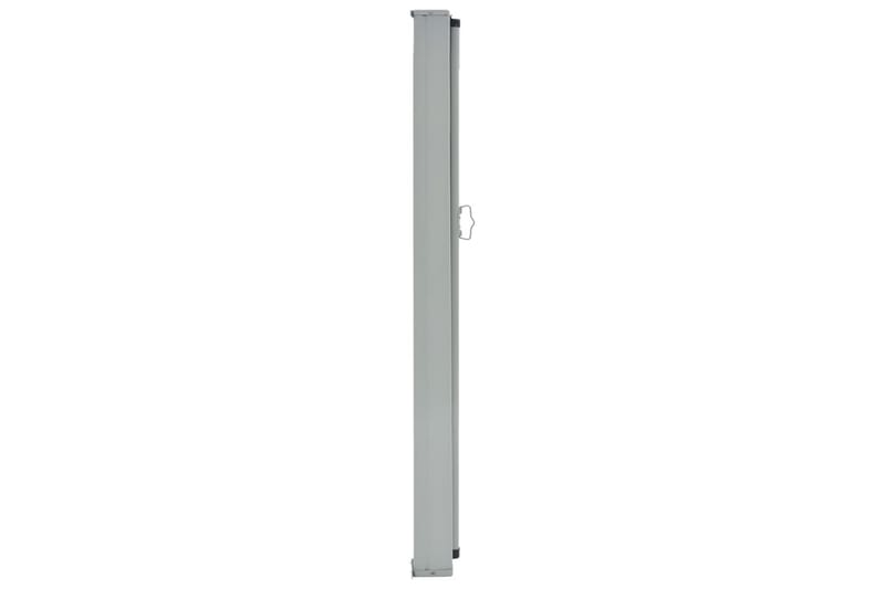Sammenrullelig Sidemarkise Til Terrassen 140 X 300 Cm Grå - Grå - Havemøbler - Solafskærmning - Markiser - Balkonmarkise