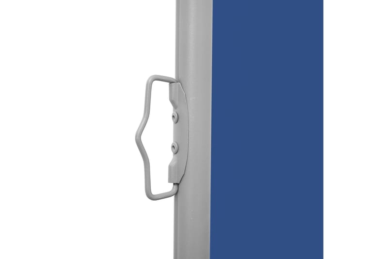 Sammenrullelig Sidemarkise Til Terrassen 140x1200 cm Blå - Blå - Havemøbler - Solafskærmning - Markiser - Balkonmarkise
