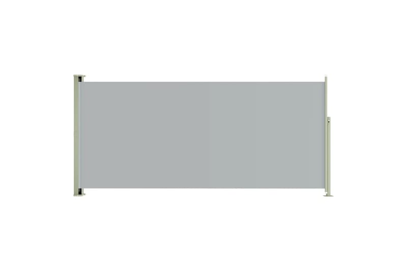 sammenrullelig sidemarkise til terrassen 140x300 cm grå - Grå - Balkonmarkise - Markiser - Sidemarkise - Altanafskærmning