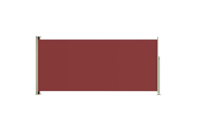sammenrullelig sidemarkise til terrassen 140x300 cm rød - Rød - Balkonmarkise - Markiser - Sidemarkise - Altanafskærmning