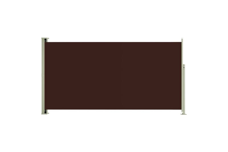 sammenrullelig sidemarkise til terrassen 160 x 300 cm brun - Brun - Balkonmarkise - Markiser - Sidemarkise - Altanafskærmning