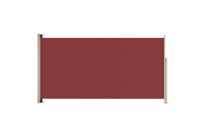 sammenrullelig sidemarkise til terrassen 160 x 300 cm rød - Rød - Balkonmarkise - Markiser - Sidemarkise - Altanafskærmning