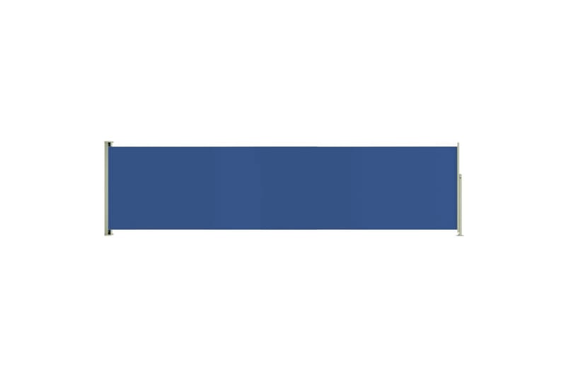sammenrullelig sidemarkise til terrassen 160 x 600 cm blå - Blå - Balkonmarkise - Markiser - Sidemarkise - Altanafskærmning