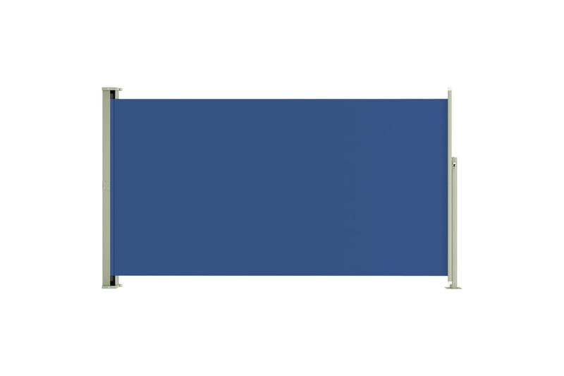 sammenrullelig sidemarkise til terrassen 170 x 300 cm blå - Blå - Balkonmarkise - Markiser - Sidemarkise - Altanafskærmning