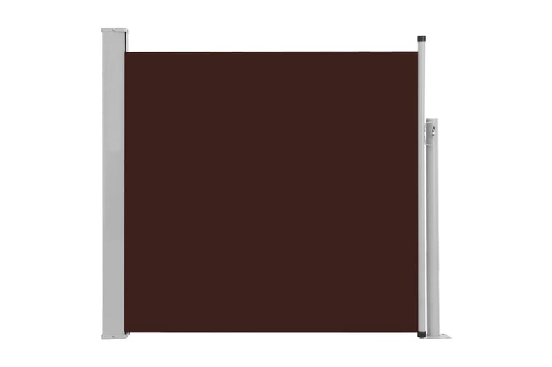 sammenrullelig sidemarkise til terrassen 170 x 300 cm brun - Brun - Balkonmarkise - Markiser - Sidemarkise - Altanafskærmning