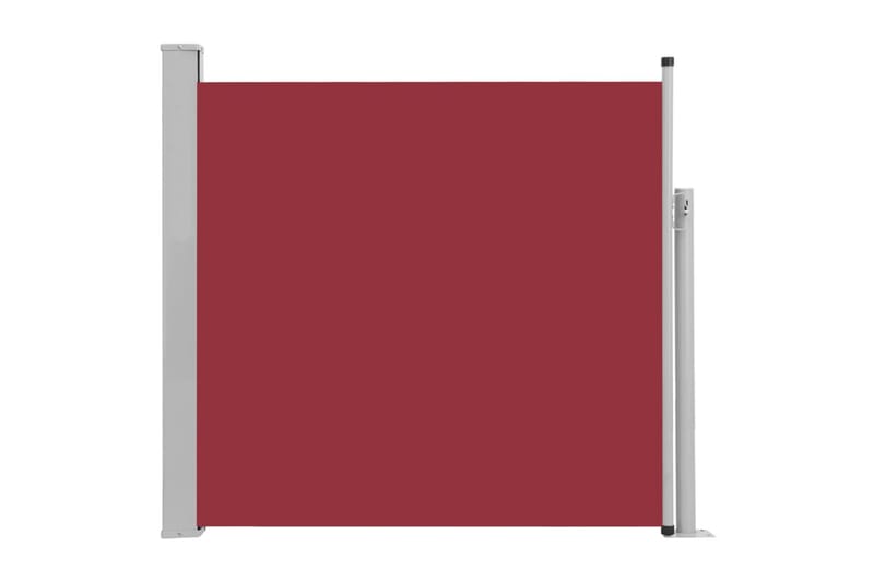 sammenrullelig sidemarkise til terrassen 170 x 300 cm rød - Rød - Balkonmarkise - Markiser - Sidemarkise - Altanafskærmning