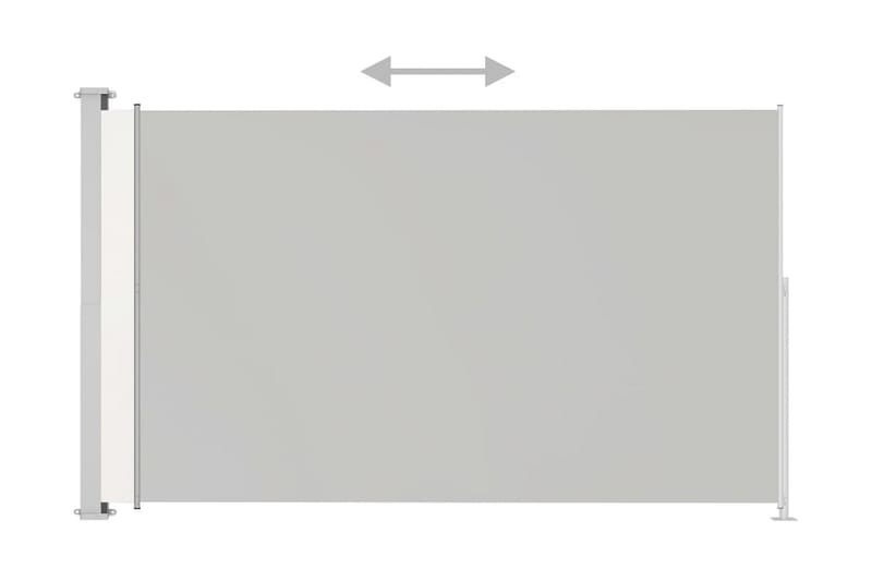 sammenrullelig sidemarkise til terrassen 180x300 cm cremefar - Creme - Havemøbler - Solafskærmning - Markiser - Balkonmarkise