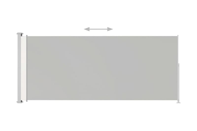 sammenrullelig sidemarkise til terrassen 180x500 cm - Creme - Havemøbler - Solafskærmning - Markiser - Balkonmarkise