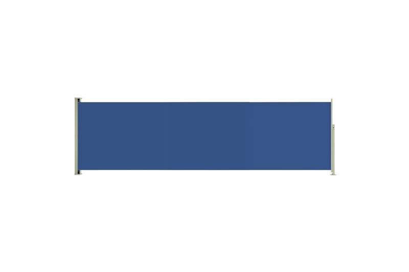 sammenrullelig sidemarkise til terrassen 180x600 cm blå - Blå - Balkonmarkise - Markiser - Sidemarkise - Altanafskærmning