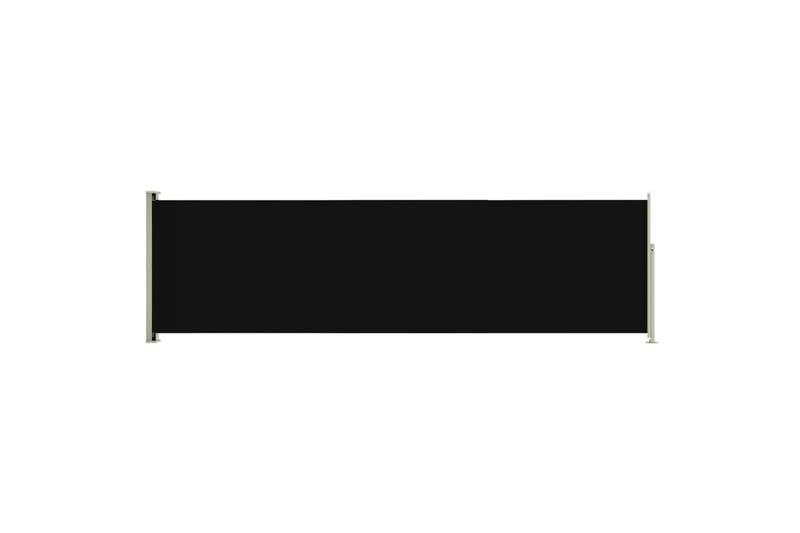 sammenrullelig sidemarkise til terrassen 180x600 cm sort - Sort - Markiser - Balkonmarkise - Altanafskærmning - Sidemarkise