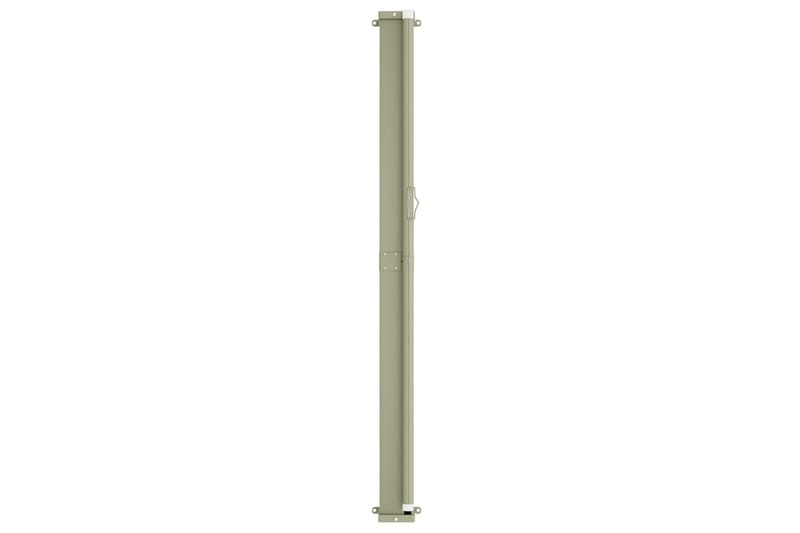 sammenrullelig sidemarkise til terrassen 200x600 cm cremefar - Creme - Havemøbler - Solafskærmning - Markiser - Balkonmarkise
