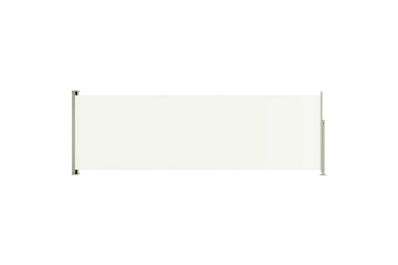 sammenrullelig sidemarkise til terrassen 200x600 cm cremefar - Creme - Balkonmarkise - Markiser - Sidemarkise - Altanafskærmning