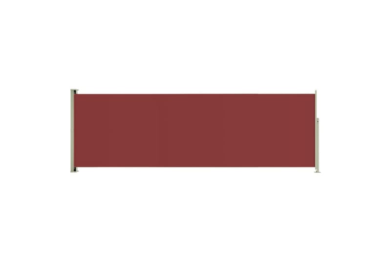 sammenrullelig sidemarkise til terrassen 200x600 cm rød - Rød - Balkonmarkise - Markiser - Sidemarkise - Altanafskærmning