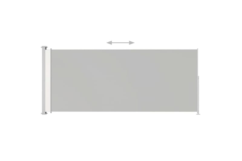 sammenrullelig sidemarkise til terrassen 220x500 cm - Creme - Havemøbler - Solafskærmning - Markiser - Balkonmarkise
