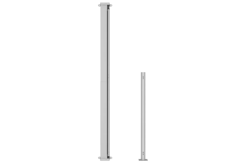 sammenrullelig sidemarkise til terrassen 220x500 cm - Creme - Havemøbler - Solafskærmning - Markiser - Balkonmarkise