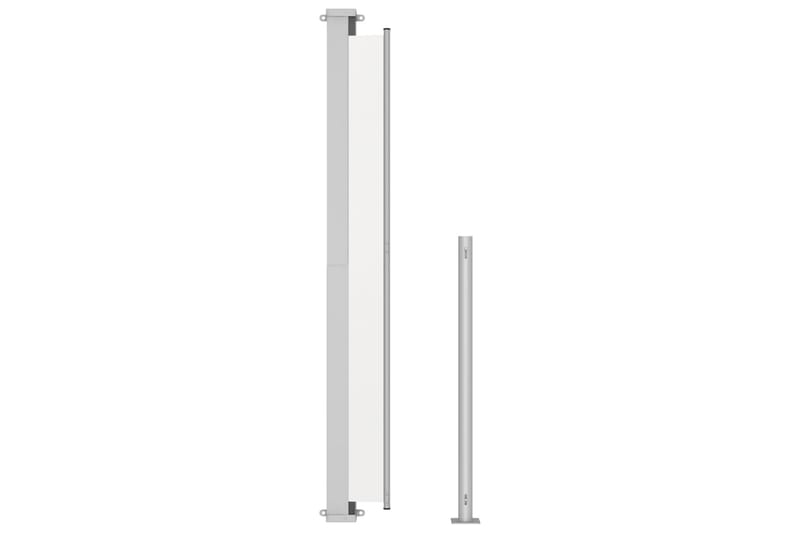 sammenrullelig sidemarkise til terrassen 220x500 cm - Creme - Havemøbler - Solafskærmning - Markiser - Balkonmarkise