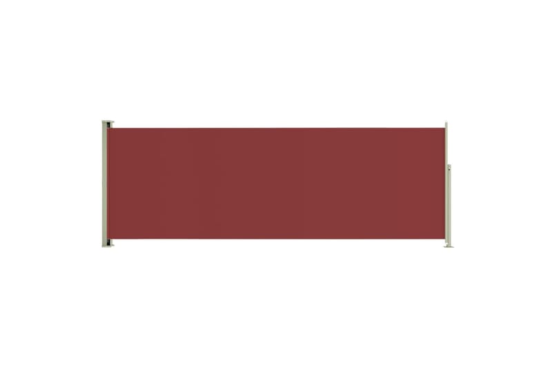 sammenrullelig sidemarkise til terrassen 220x600 cm rød - Rød - Balkonmarkise - Markiser - Sidemarkise - Altanafskærmning