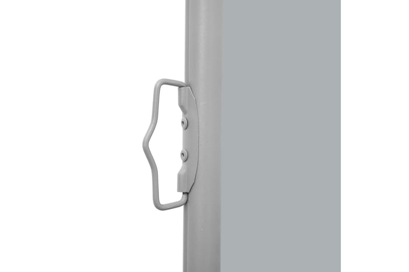 Sammenrullelig sidemarkise til terrassen 600x160 cm grå - Grå - Havemøbler - Solafskærmning - Markiser - Balkonmarkise
