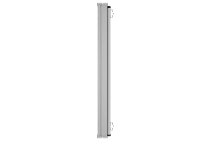 Sammenrullelig sidemarkise til terrassen 600x160 cm sort - Sort - Havemøbler - Solafskærmning - Markiser - Balkonmarkise