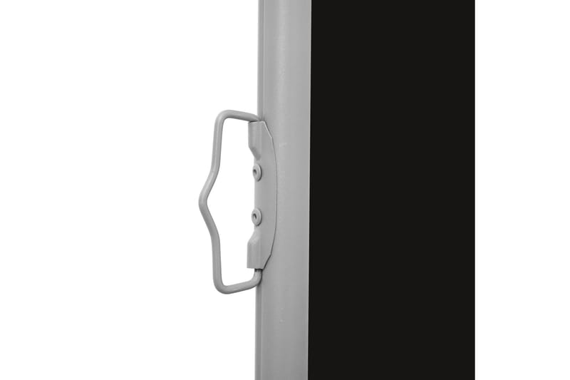 Sammenrullelig sidemarkise til terrassen 600x160 cm sort - Sort - Havemøbler - Solafskærmning - Markiser - Balkonmarkise