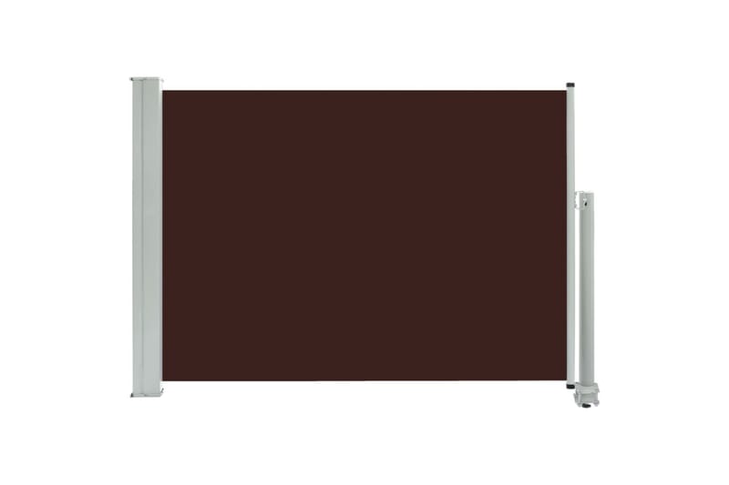 sammenrullelig sidemarkise til terrassen 80 x 300 cm brun - Brun - Havemøbler - Solafskærmning - Markiser - Balkonmarkise