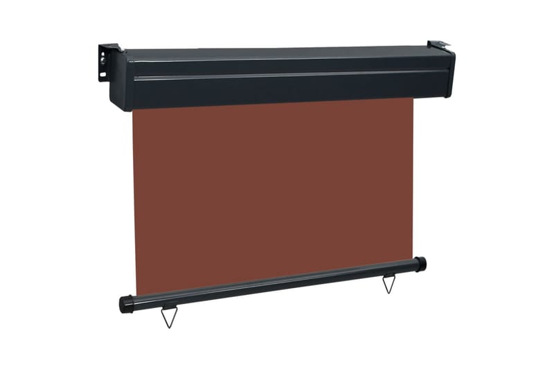 Sidemarkise Til Altan 100x250 cm Brun - Brun - Havemøbler - Solafskærmning - Markiser - Vinduesmarkise