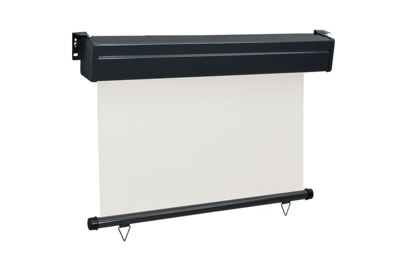 Sidemarkise Til Altan 100x250 cm Cremefarvet - Creme - Havemøbler - Solafskærmning - Markiser - Balkonmarkise