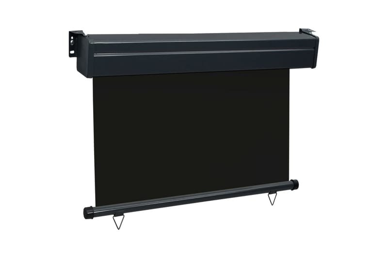 Sidemarkise Til Altan 100x250 cm Sort - Sort - Havemøbler - Solafskærmning - Markiser - Vinduesmarkise