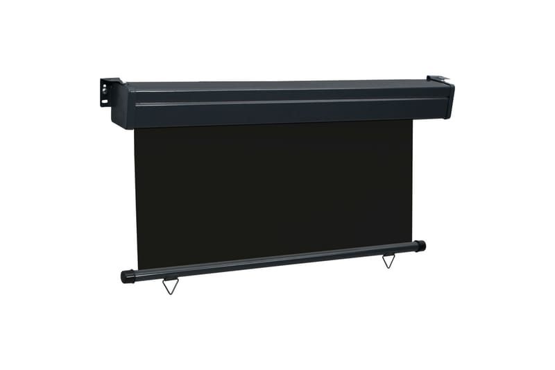 Sidemarkise Til Altan 140x250 cm Sort - Sort - Havemøbler - Solafskærmning - Markiser - Vinduesmarkise