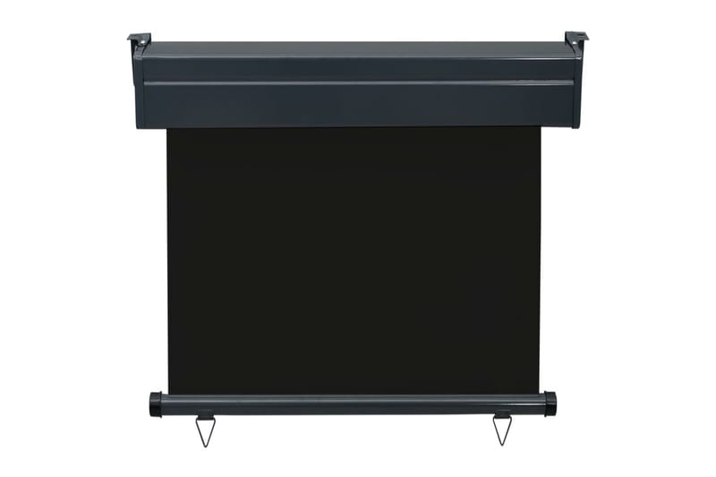 Sidemarkise Til Altan 80x250 cm Sort - Sort - Havemøbler - Solafskærmning - Markiser - Balkonmarkise