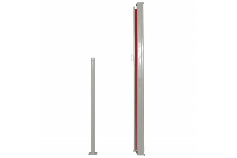 Sidemarkise Til Terrasse 160 X 300 Cm Rød - Rød - Havemøbler - Solafskærmning - Markiser - Balkonmarkise